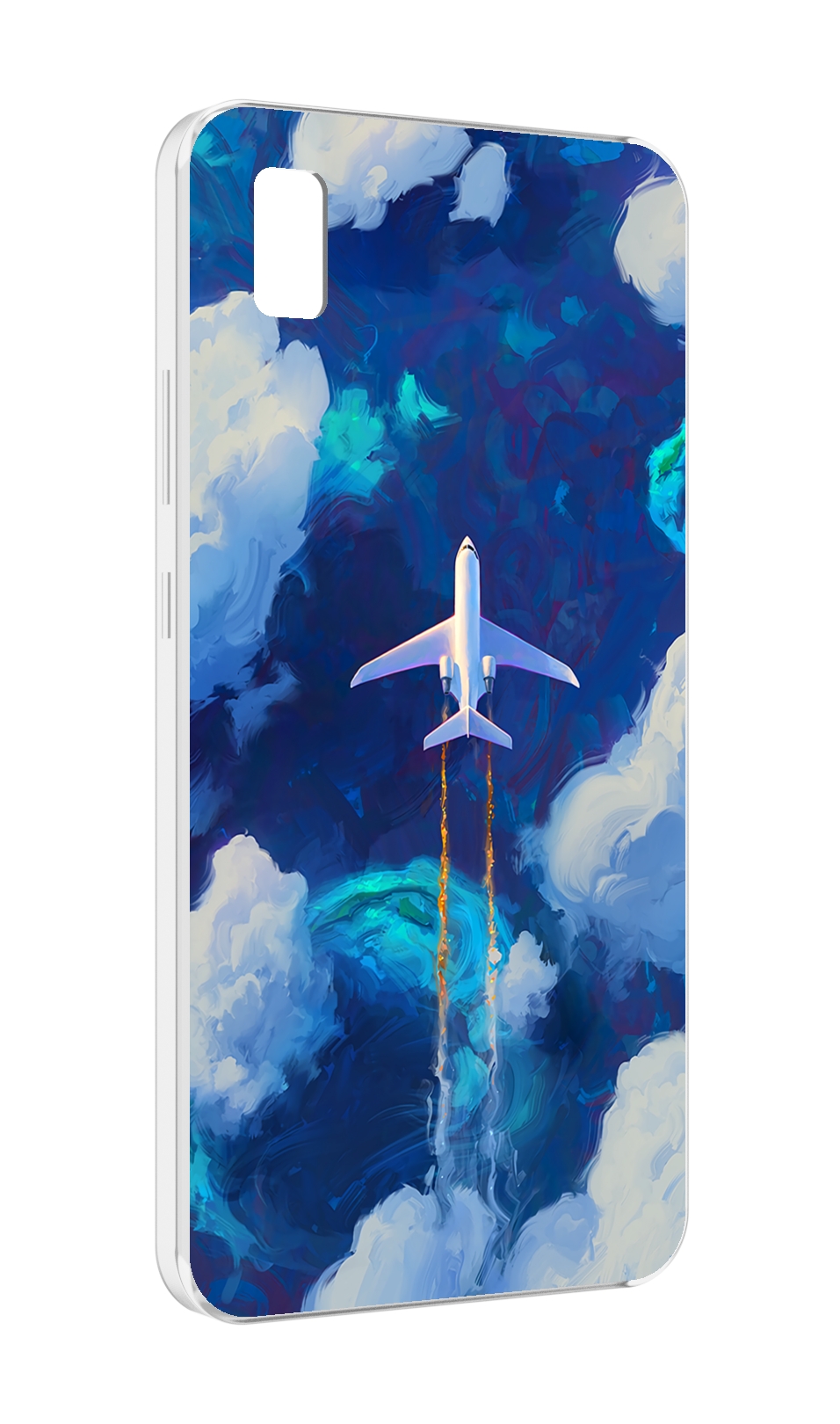 Чехол MyPads самолет-в-небе-рисунок для ZTE BLADE L210