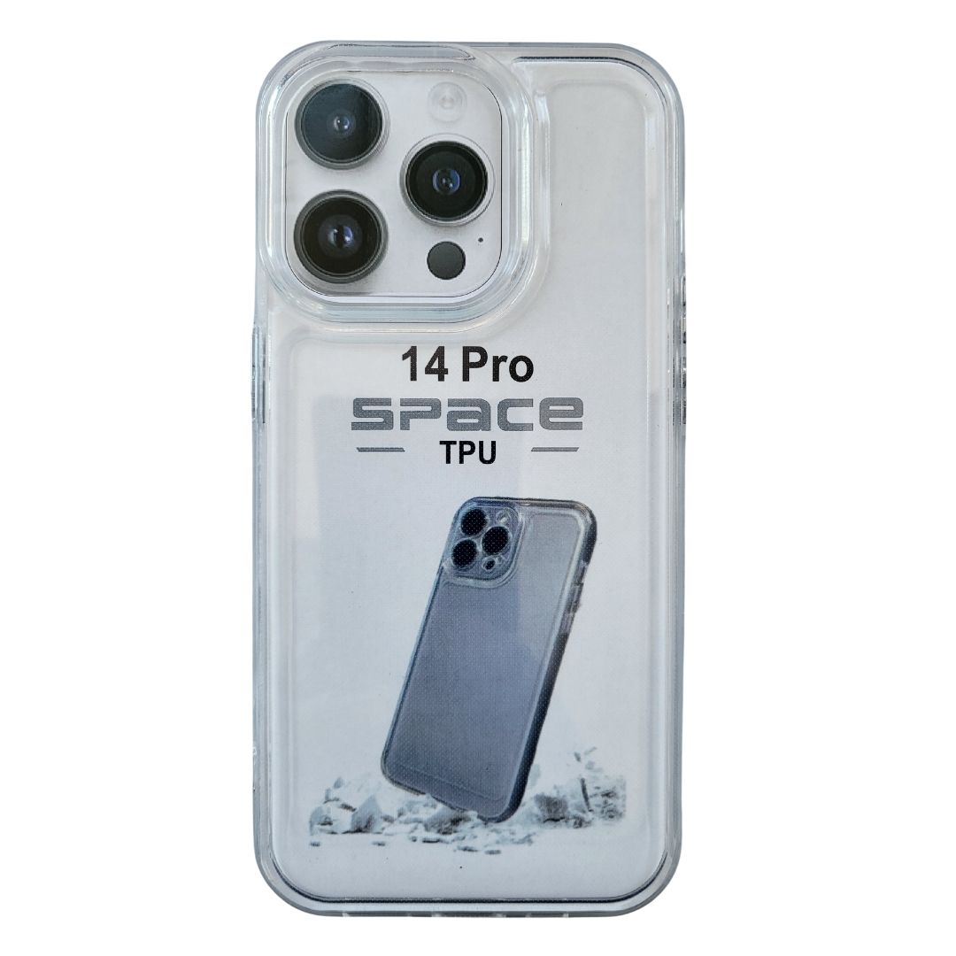 

Чехол для iPhone 14 Pro (Айфон 14 Про) Space силиконовый прозрачный, 67833453