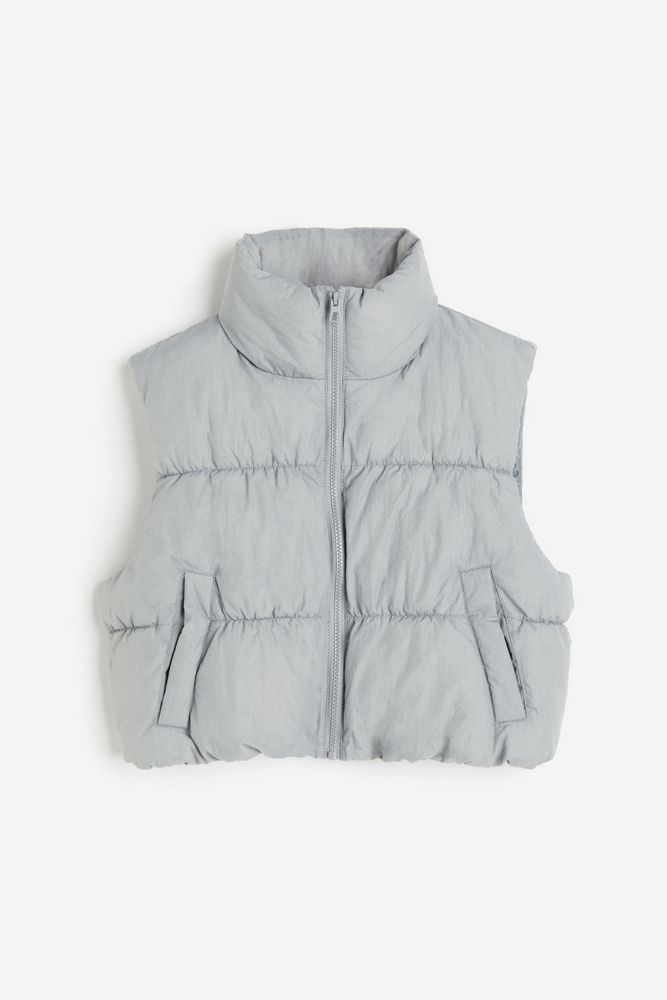 

Утепленный жилет женский H&M 1215255 серый XXS, 1215255
