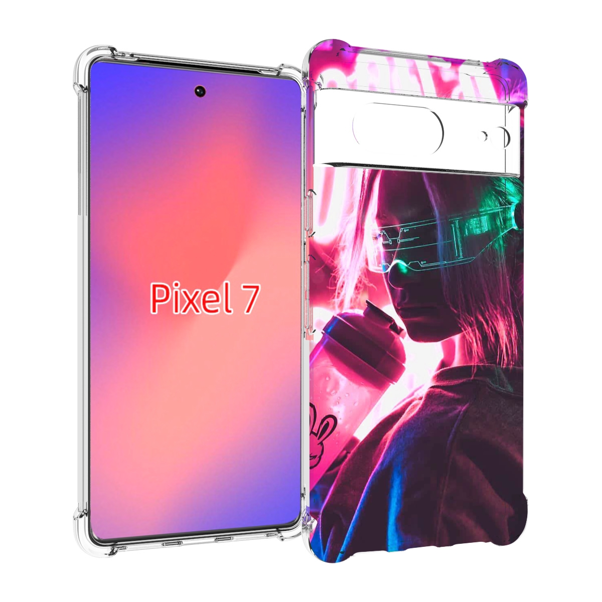 

Чехол Mypads Девушка Неоновый Фон Женский Для Google Pixel 7, Прозрачный, Tocco