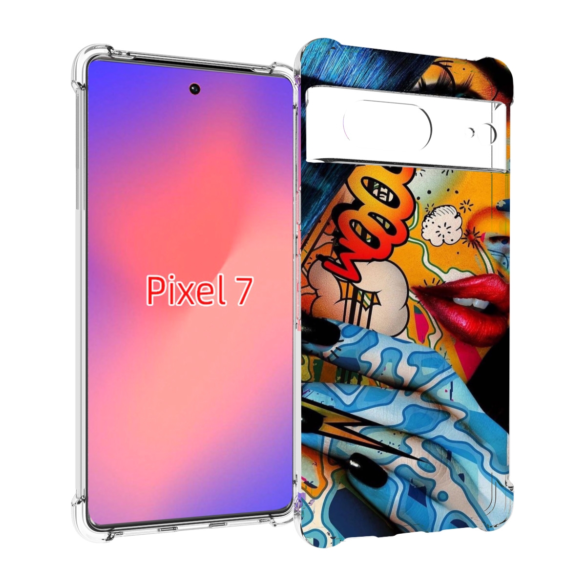 

Чехол Mypads Девушка Разрисованная Краскам Иженский Для Google Pixel 7, Прозрачный, Tocco