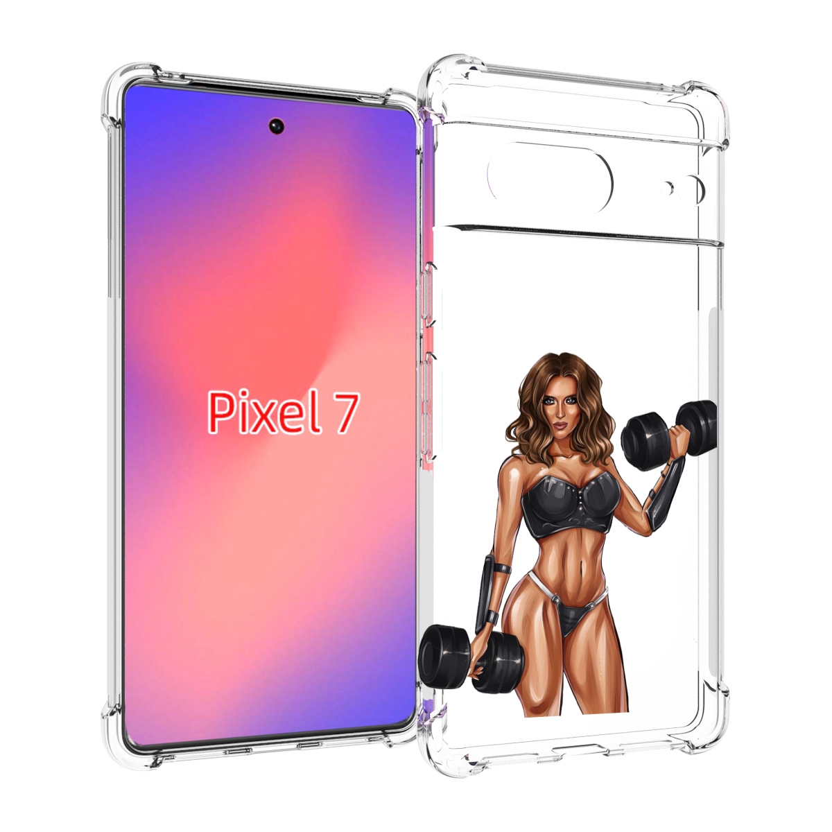 

Чехол Mypads Девушка С Гантелями Спорт Женский Для Google Pixel 7, Прозрачный, Tocco
