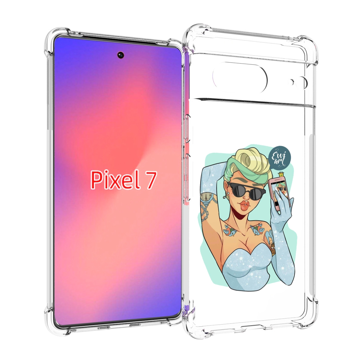 

Чехол Mypads Девушка С Короткой Стрижкой Женский Для Google Pixel 7, Прозрачный, Tocco