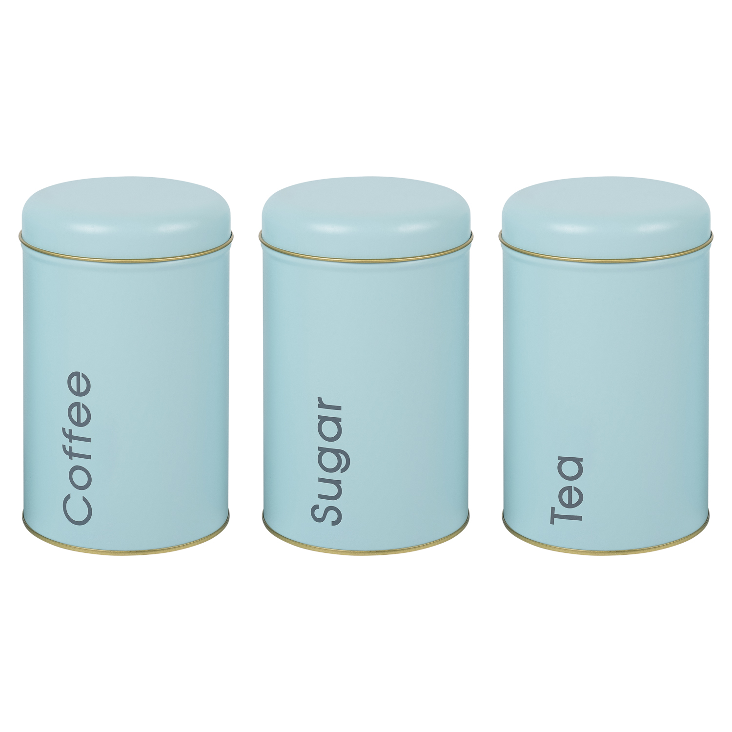 

Набор банок для сыпучих продуктов Sugar Coffee Tea, 3 шт, 10x17 см, Зеленый