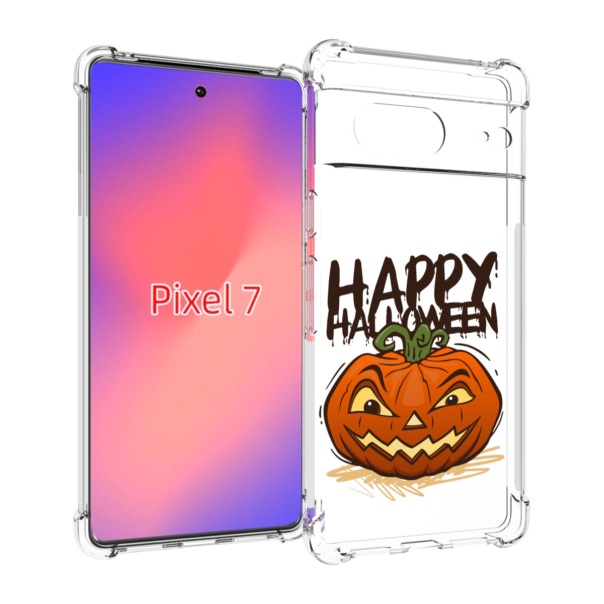 

Чехол Mypads Хэллоуин Счастливый Для Google Pixel 7, Прозрачный, Tocco