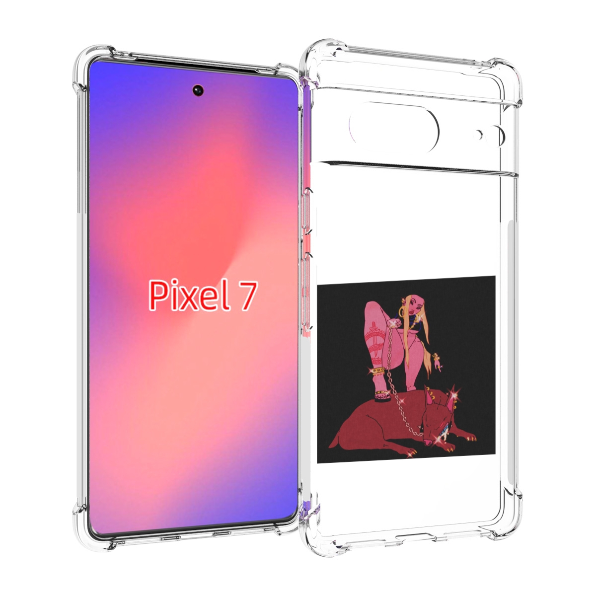 

Чехол Mypads Девушка С Собакой На Цепи Нарисованная Женский Для Google Pixel 7, Прозрачный, Tocco