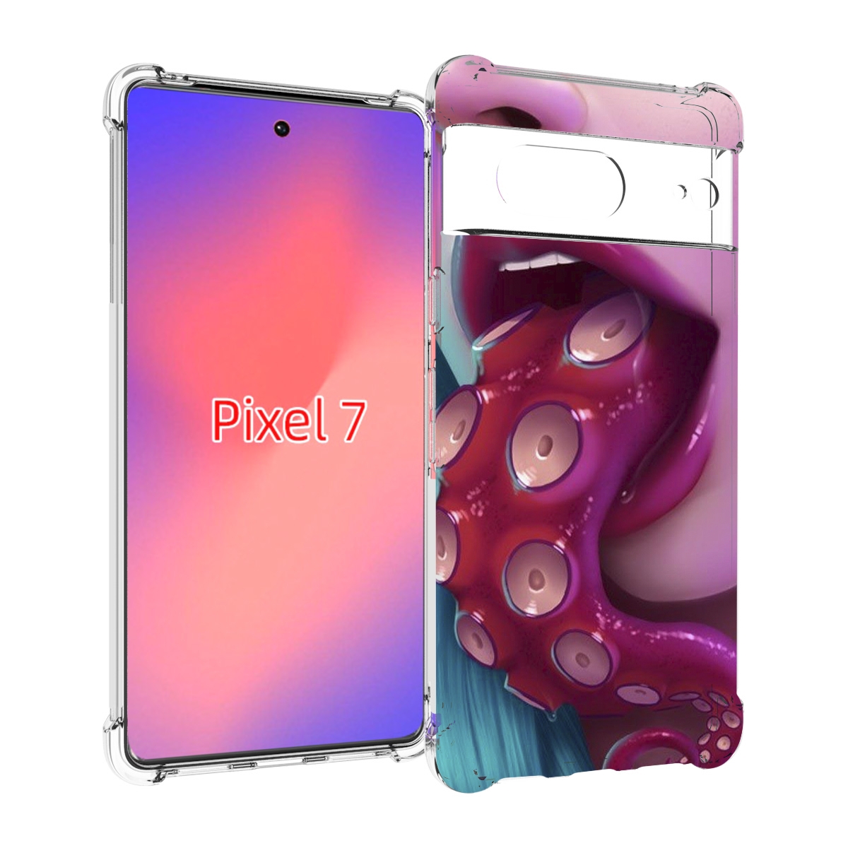 

Чехол Mypads Девушка С Щупальцой Женский Для Google Pixel 7, Прозрачный, Tocco
