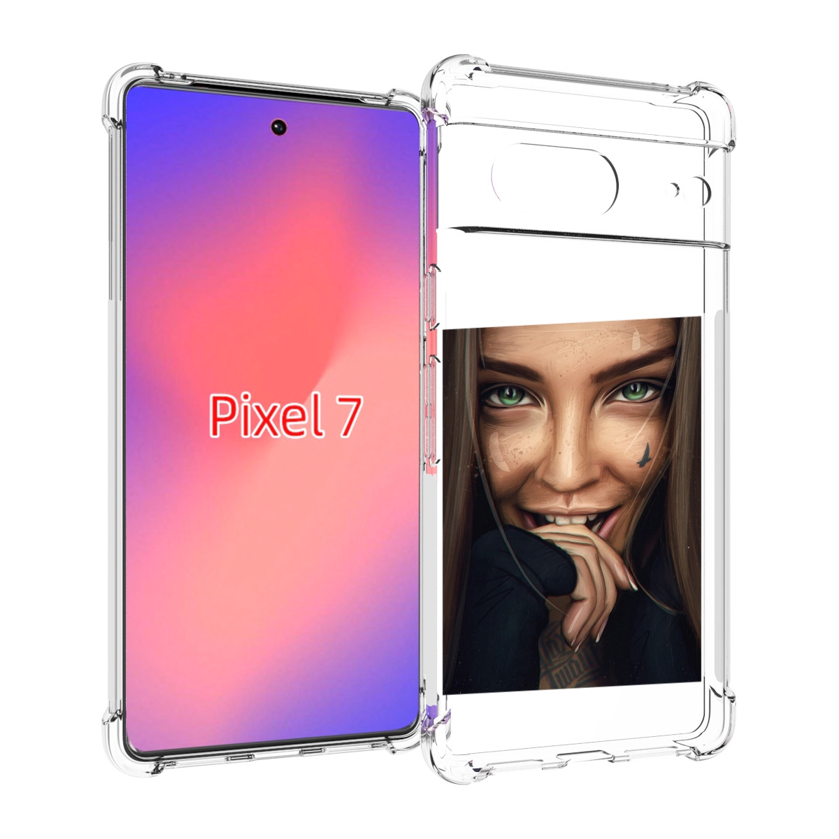 

Чехол Mypads Девушка Улыбается Женский Для Google Pixel 7, Прозрачный, Tocco