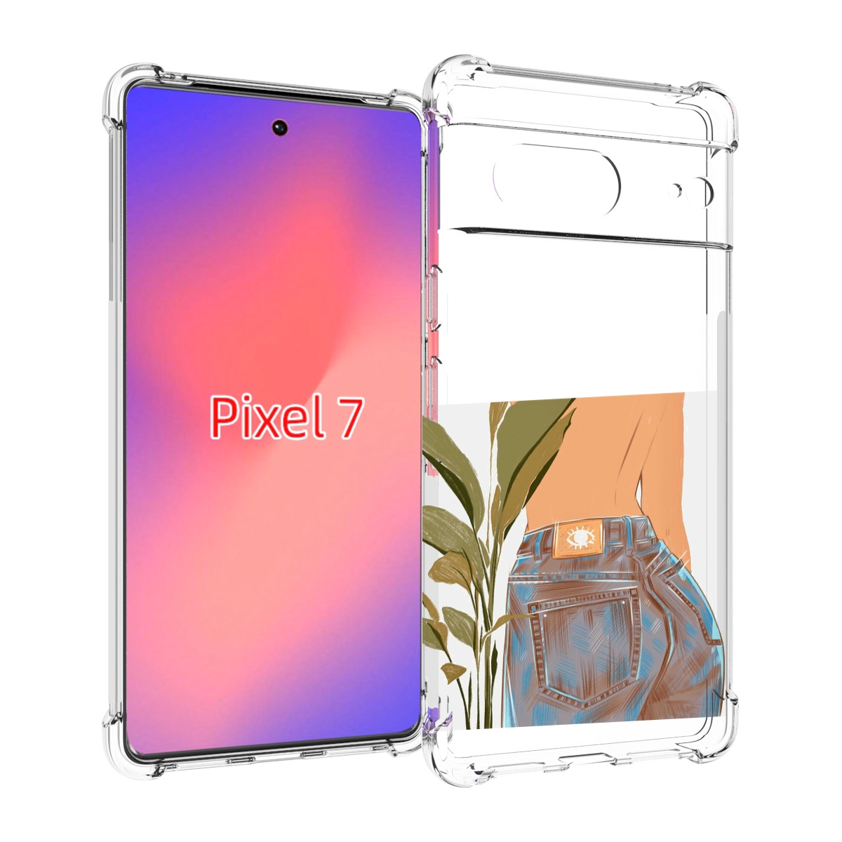 

Чехол Mypads Девушка-В-Джинсах Для Google Pixel 7, Прозрачный, Tocco
