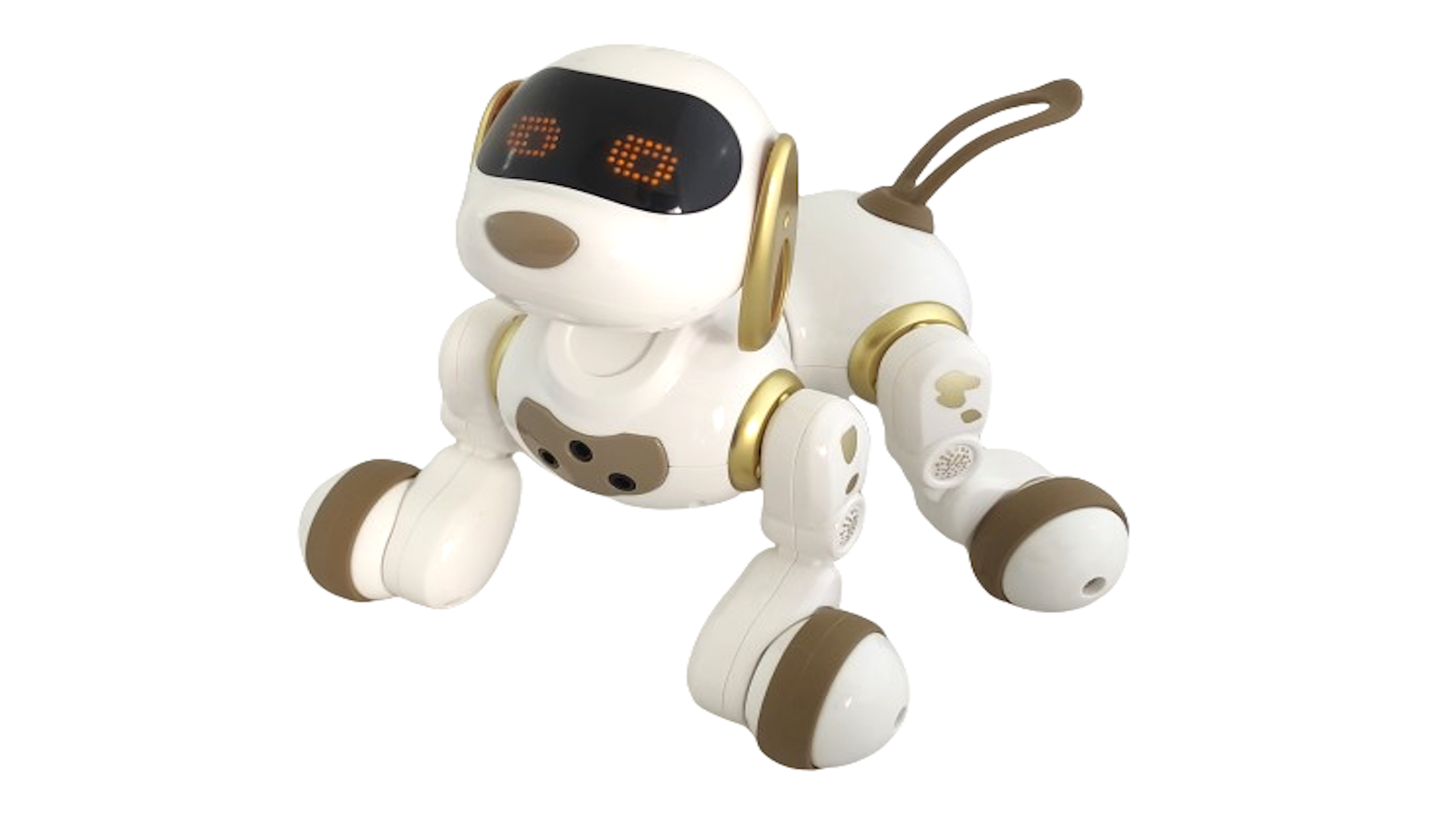 Интерактивная радиоуправляемая собака робот Smart Robot Dog Dexterity AMWELL AW-18011-GOLD собака робот интерактивная чаппи звуковые и световые эффекты ходит золотой