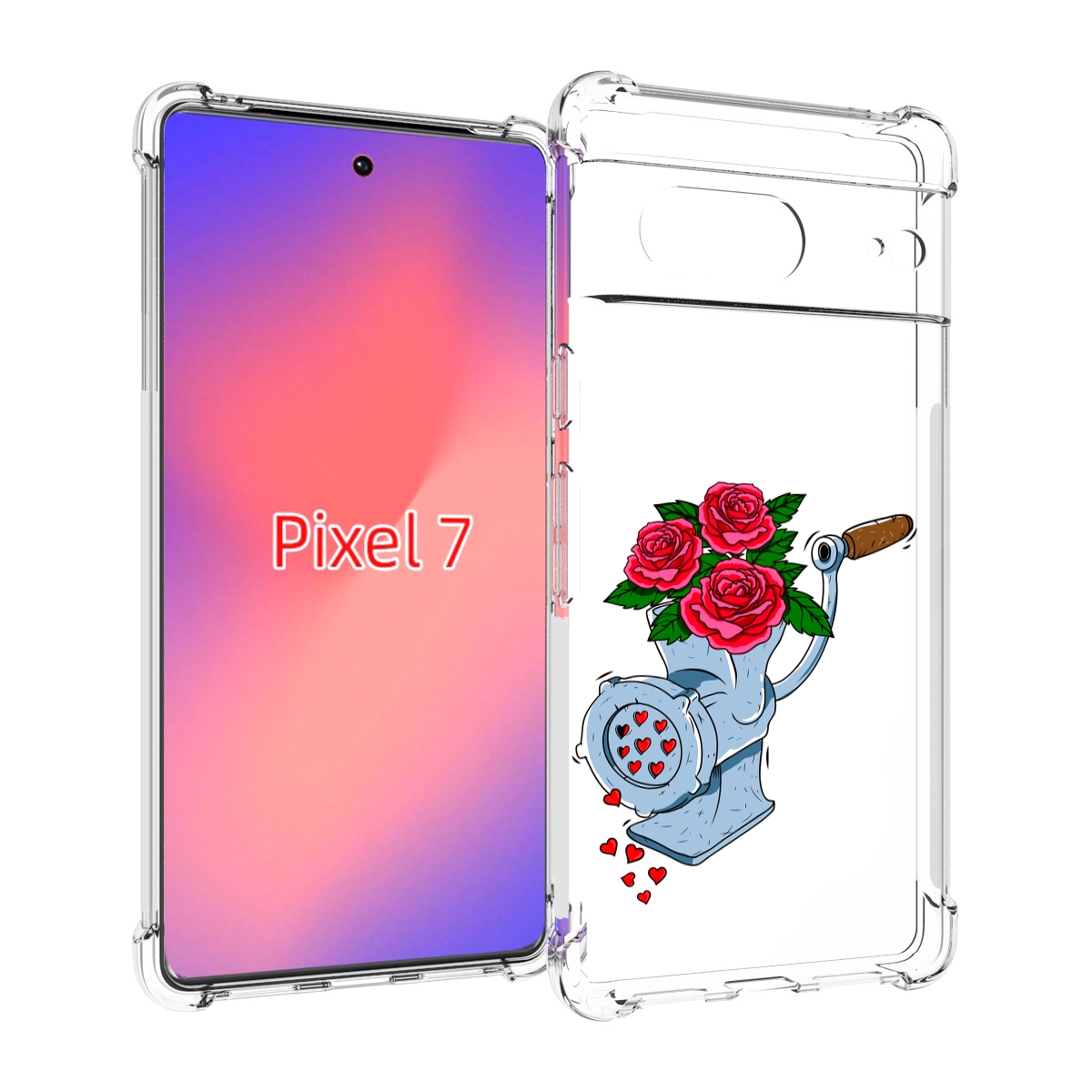 

Чехол Mypads Цветочные Сердца Для Google Pixel 7, Прозрачный, Tocco