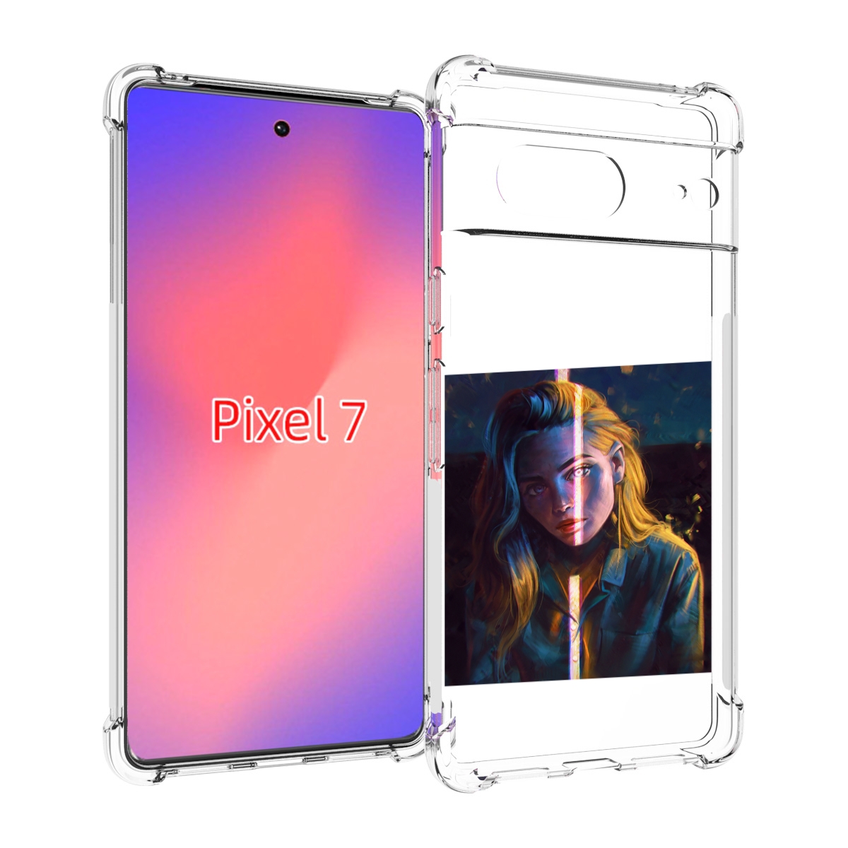 

Чехол Mypads Девушка-В-Тени Для Google Pixel 7, Прозрачный, Tocco