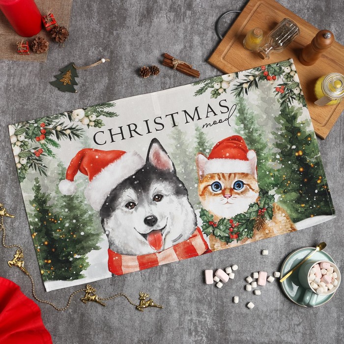 

Этель Полотенце Этель Christmas mood 40х73 см, 100% хлопок, саржа 190 г/м2