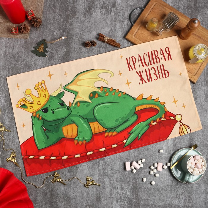 

Этель Полотенце Этель Красивая жизнь 40х73 см, 100% хлопок, саржа 190 г/м2