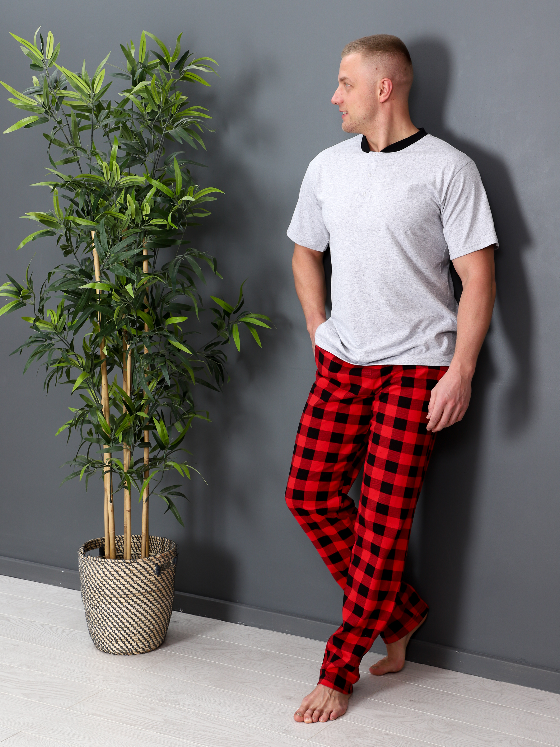 Комплект домашний мужской IvCapriz Фаворит разноцветный 50 RU