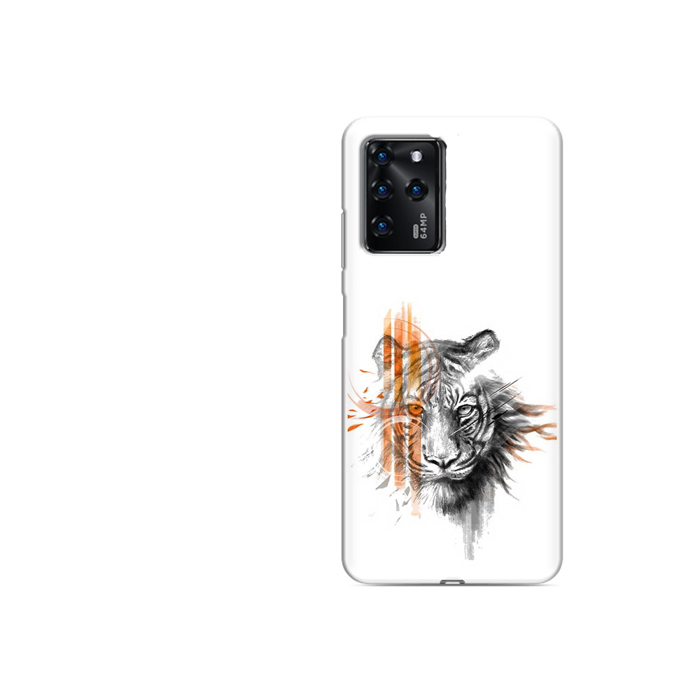 

Чехол MyPads Tocco для ZTE Blade V30 Vita огненный тигр (PT224728.460.526), Прозрачный, Tocco