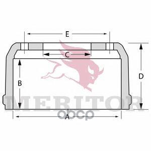 Meritor Барабан Тормозной Saf (420X200/215,H=256,D=300X335,N10X23) (1Шт.) Meritor