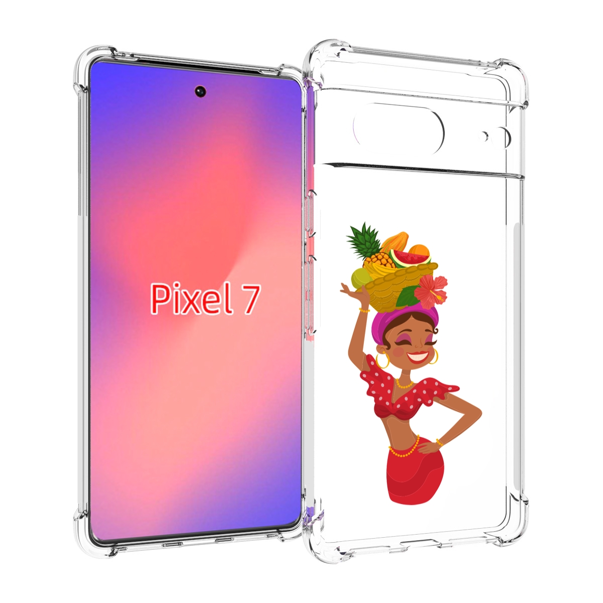 

Чехол Mypads Девушка-Мулатка Для Google Pixel 7, Прозрачный, Tocco