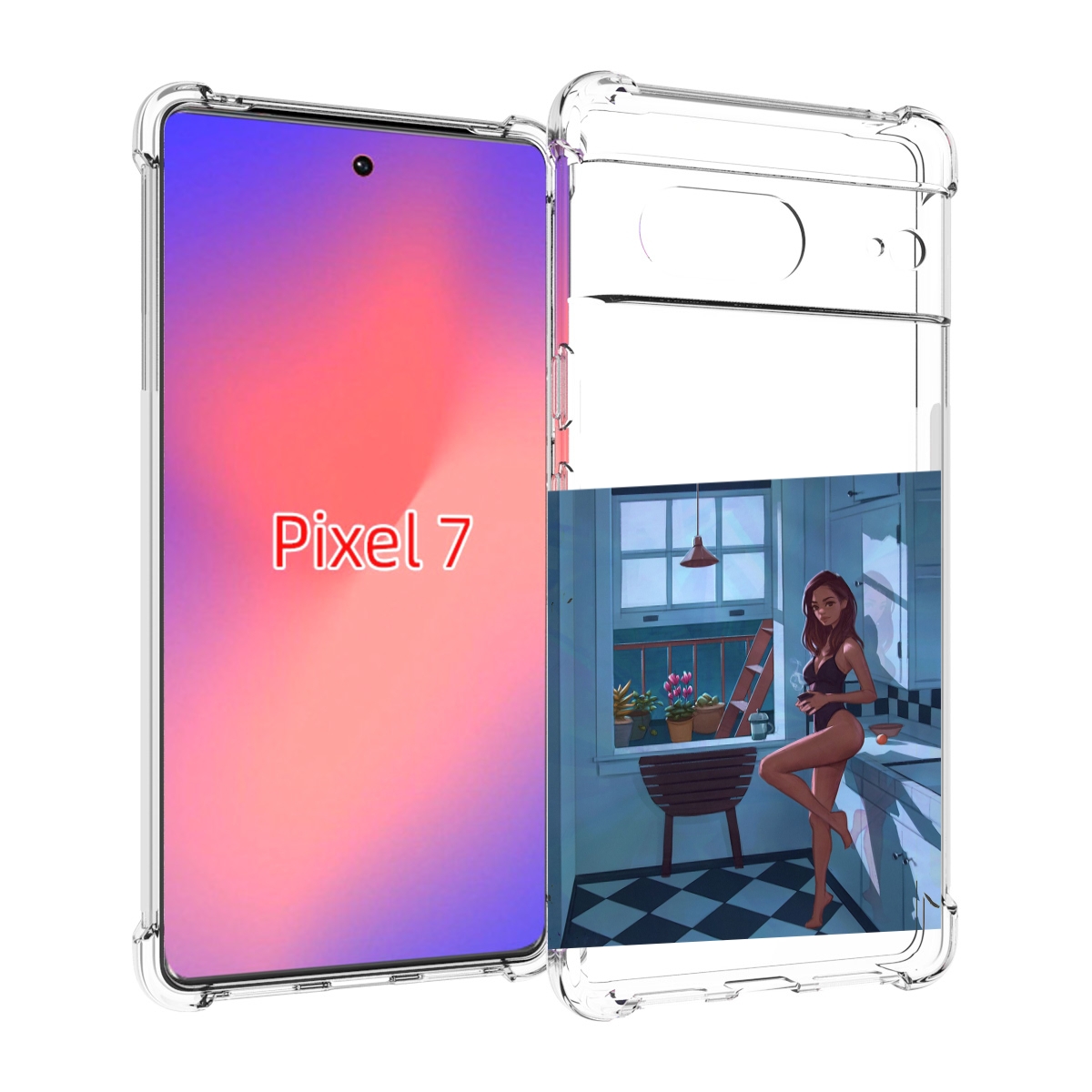

Чехол Mypads Девушка-На-Кухне Для Google Pixel 7, Прозрачный, Tocco