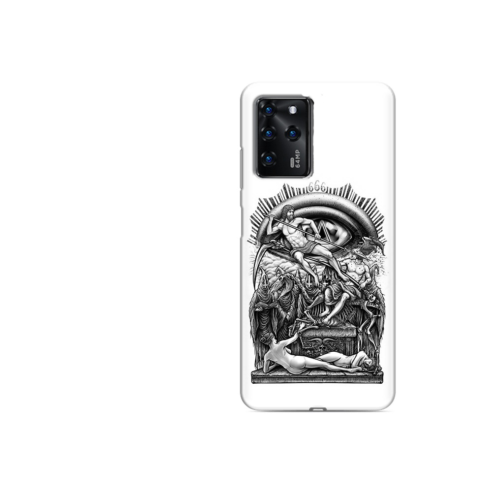 

Чехол MyPads Tocco для ZTE Blade V30 Vita оракул черно белый (PT224728.460.528), Прозрачный, Tocco