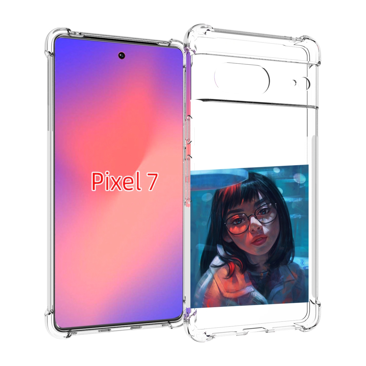 

Чехол Mypads Девушка-Под-Красным-Светом Для Google Pixel 7, Прозрачный, Tocco