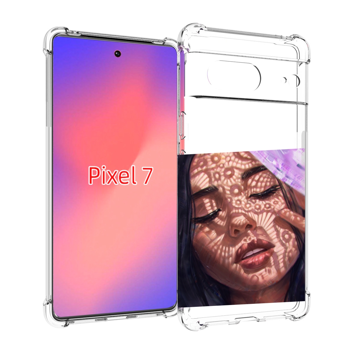 

Чехол Mypads Девушка-Под-Кружевами Женский Для Google Pixel 7, Прозрачный, Tocco