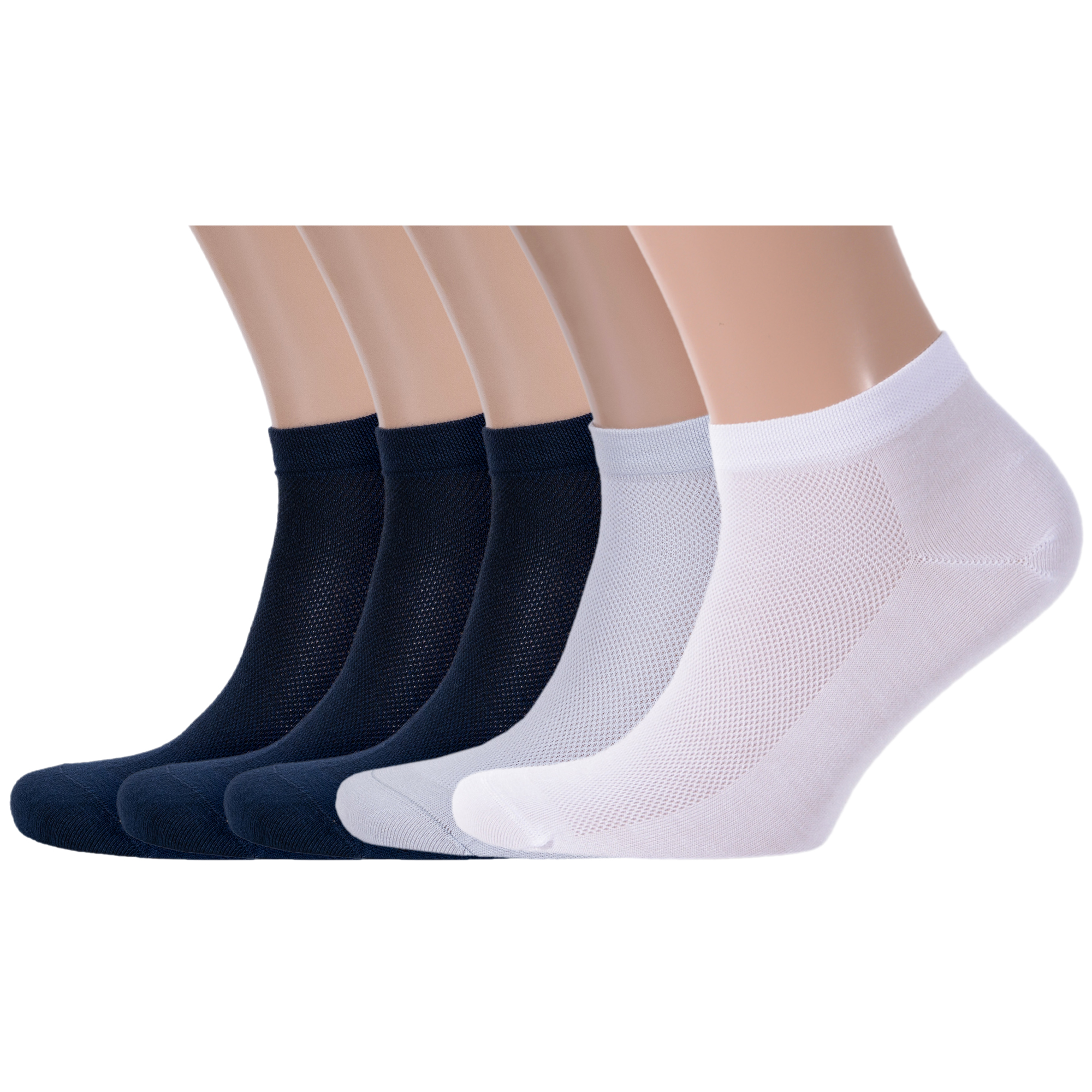 Комплект носков мужских Rusocks 5-СП-3095 синих; серых; белых 25