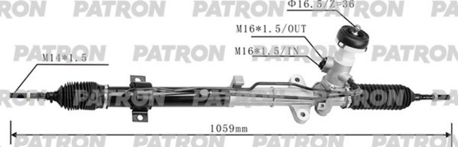 

Рейка рулевая KIA CERATO/SPECTRA 08-13 PATRON PSG3104