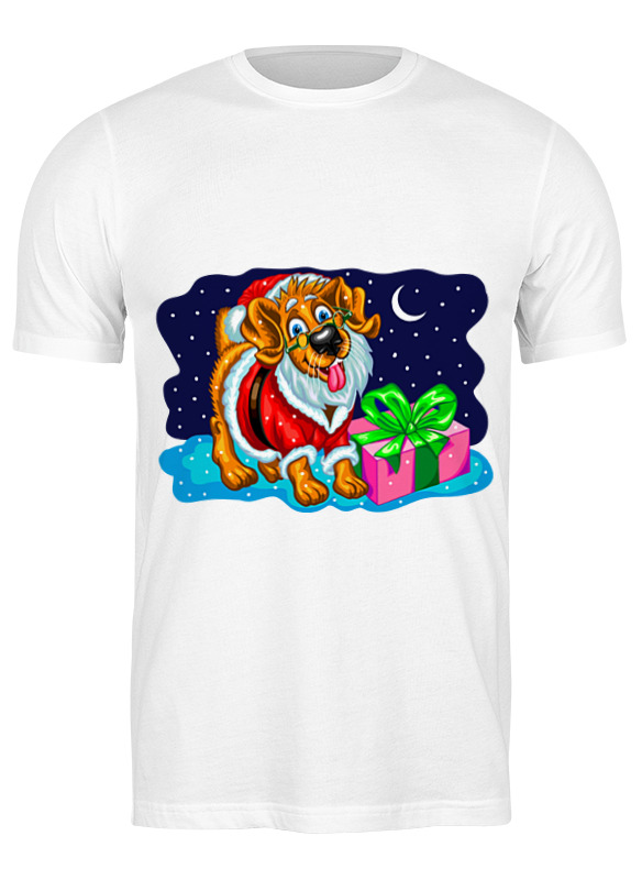 

Футболка мужская Printio Собака белая 3XL, Белый, Собака