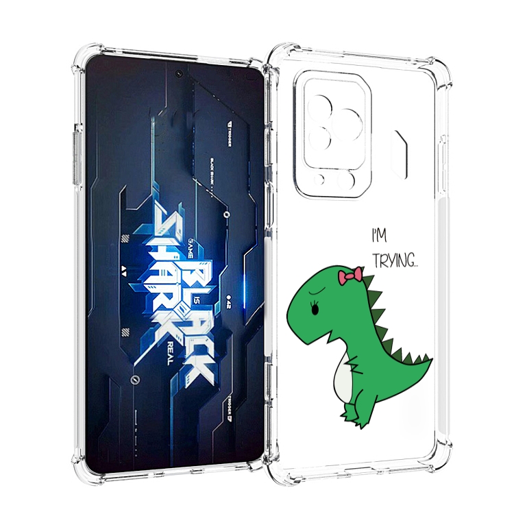 

Чехол MyPads динозаврик-девочка для Xiaomi Black Shark 5 Pro, Прозрачный, Tocco