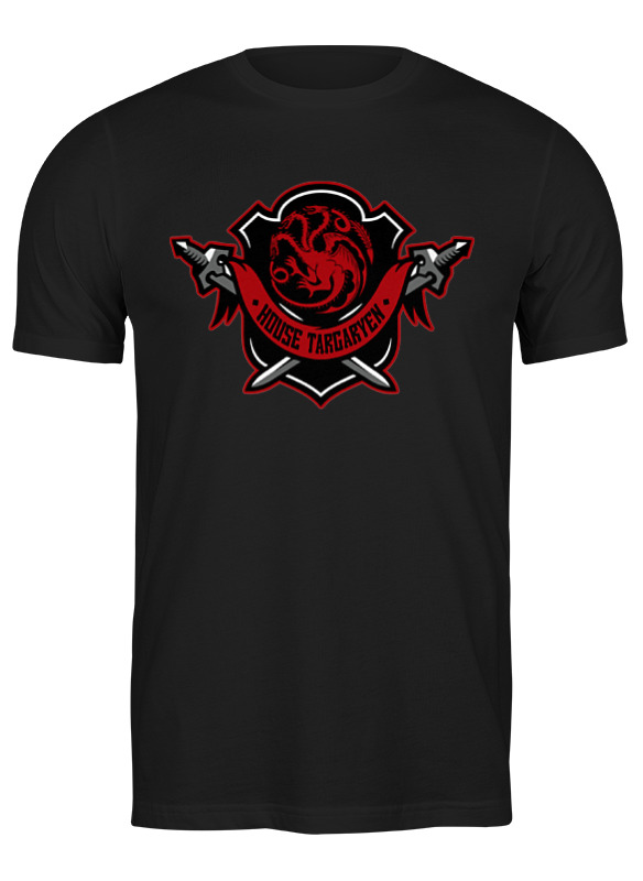 

Футболка мужская Printio House targaryen черная 2XL, House targaryen