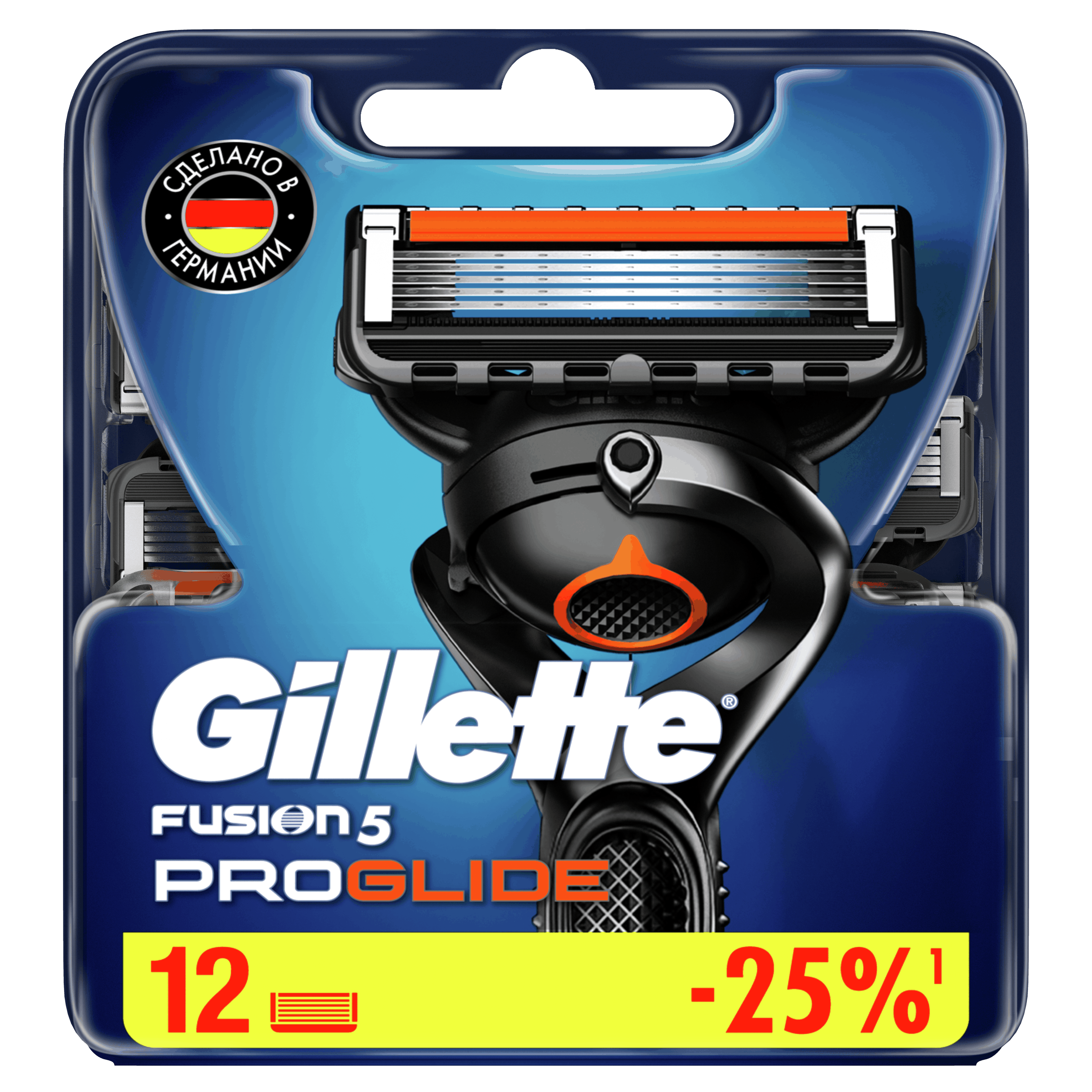 Сменные Кассеты Gillette Fusion5 ProGlide 12 шт