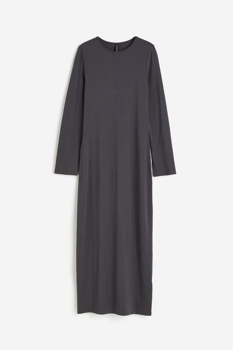 

Платье женское H&M 1224538 серое XL, Серый, 1224538