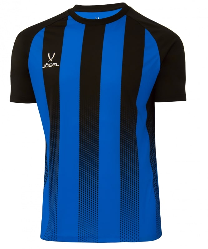 Jogel Футболка игровая Camp Striped Jersey, синий/черный, детский - YM jogel футболка игровая camp striped jersey белый детский ys
