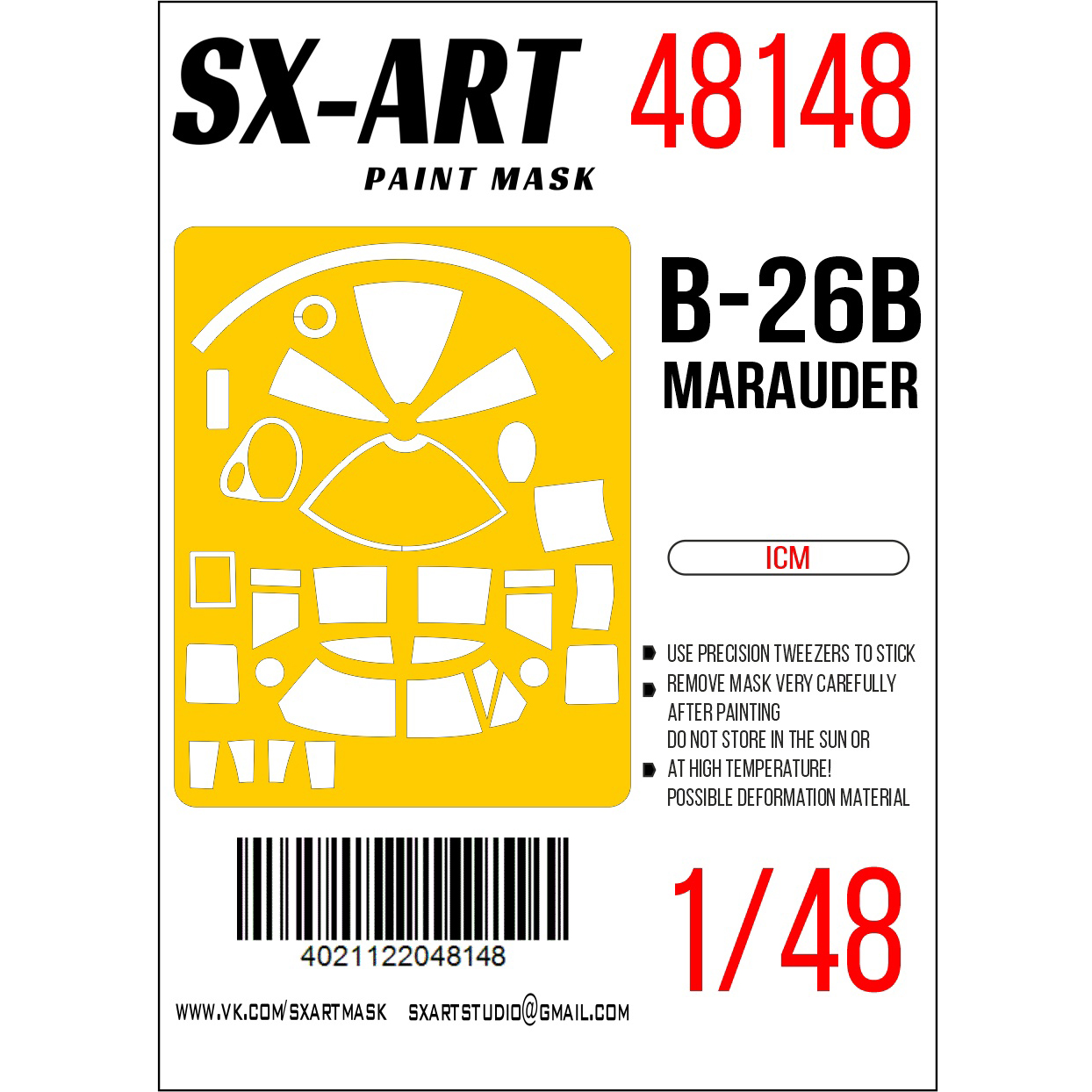 

Окрасочная маска SX-Art B-26B Marauder 48148