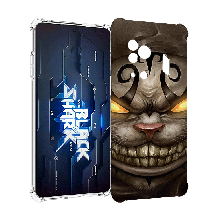 

Чехол MyPads злой котик с желтыми глазами для Xiaomi Black Shark 5 Pro, Прозрачный, Tocco