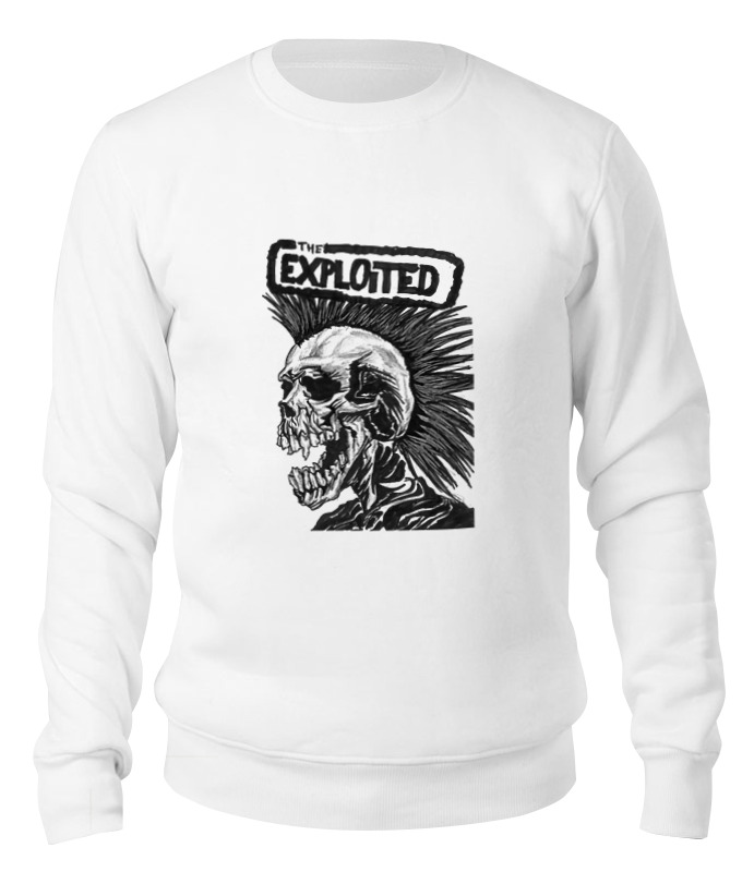

Свитшот унисекс Printio The exploited белый L, The exploited