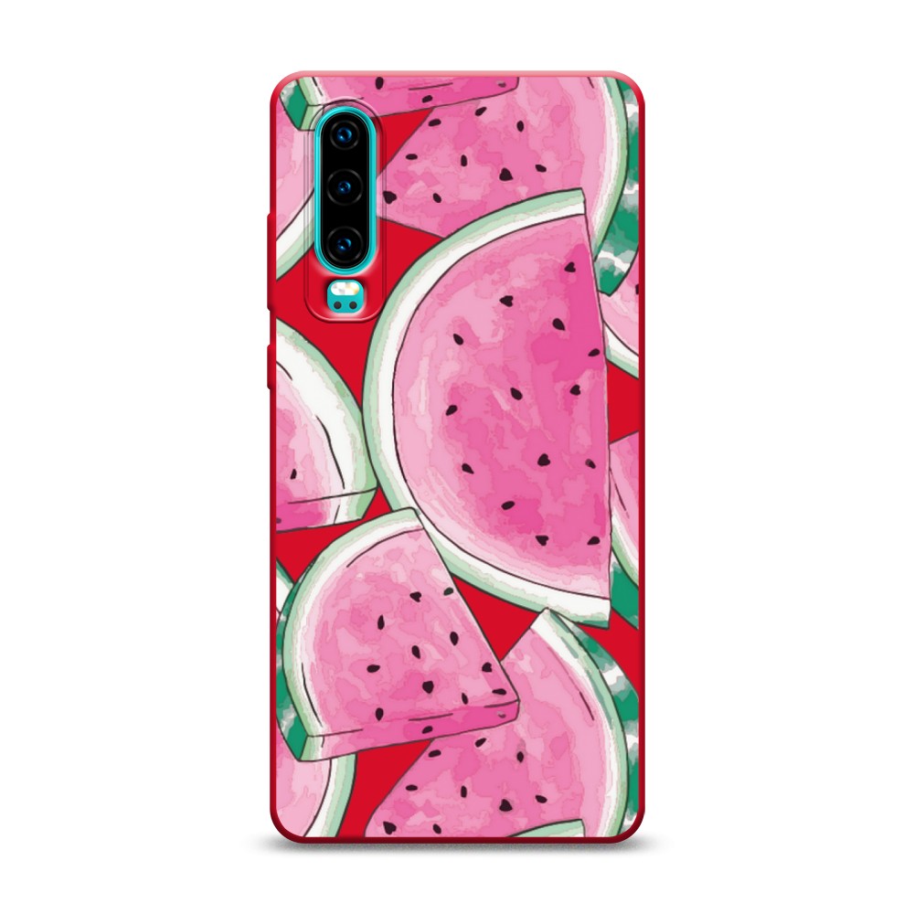 

Чехол Awog на Huawei P30 "Акварельные арбузы", Разноцветный, 68553-1