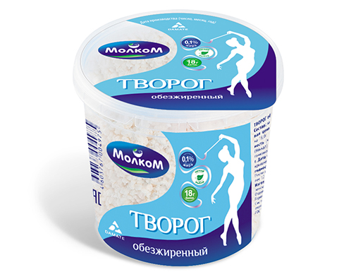 

Творог Молком Обезжиренный 0,1% бзмж