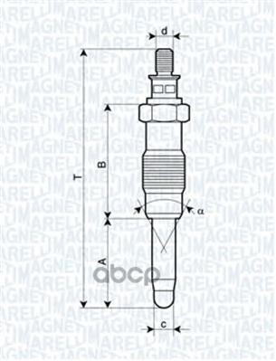 Свеча накаливания Magneti Marelli 062900010304