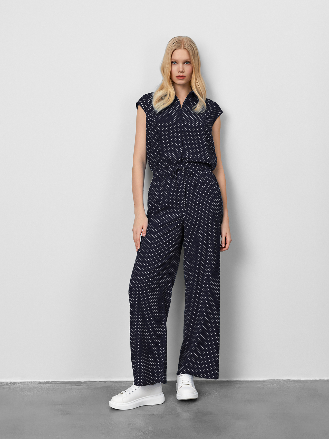 

Брюки женские Just Clothes 000000627 синие 46, Синий, 000000627