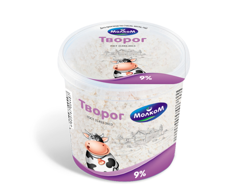 

Творог Молком 9% бзмж