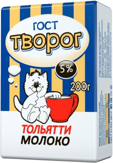 фото Творог тольяттимолоко гост 5% 200 г бзмж