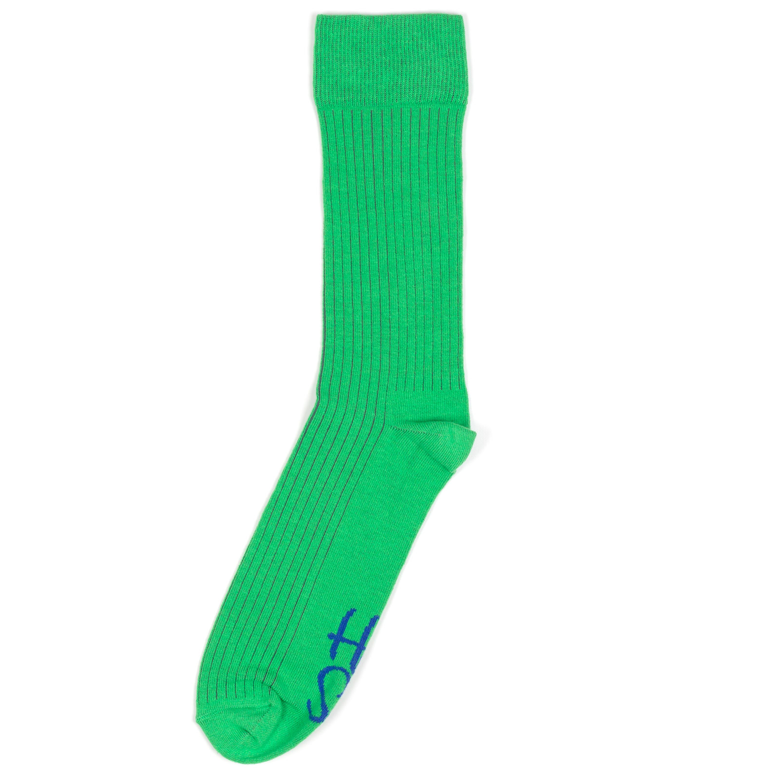 

Носки унисекс Happy Socks Solid-Rib зеленые, Зеленый, Solid-Rib