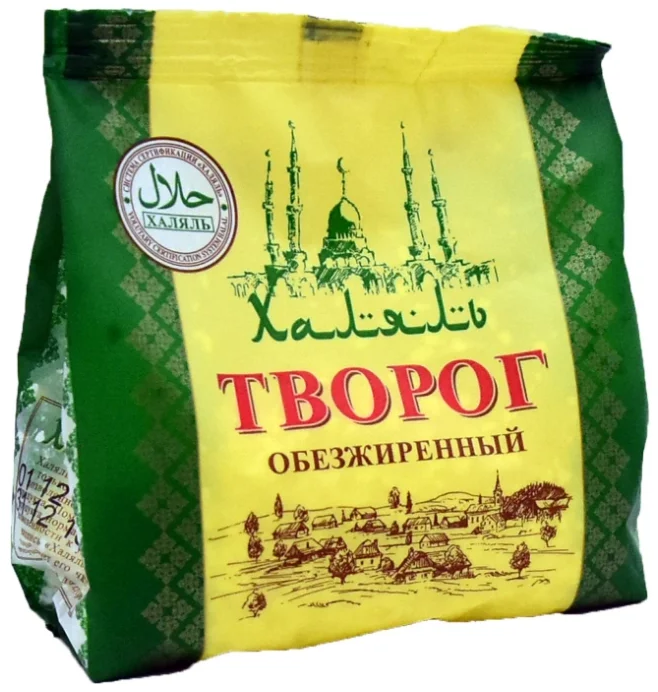 

Творог Халяль обезжиренный 200 г бзмж