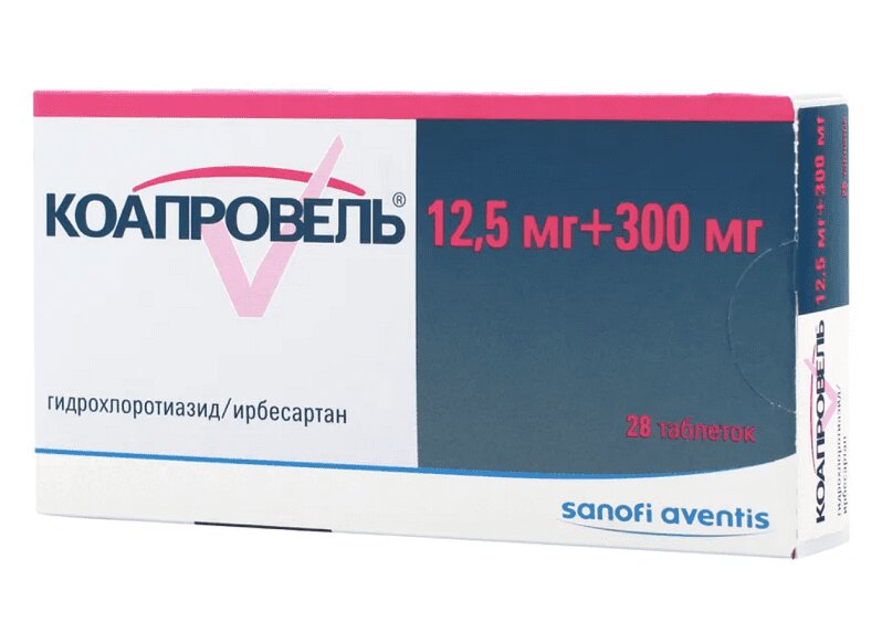 фото Коапровель таб.п.п.о.12,5мг+300мг №28 sanofi aventis