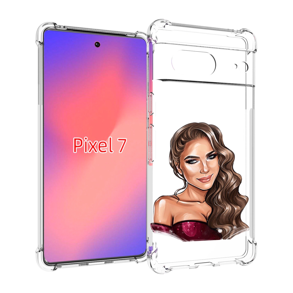 

Чехол Mypads Девушка-С-Улыбкой Женский Для Google Pixel 7, Прозрачный, Tocco
