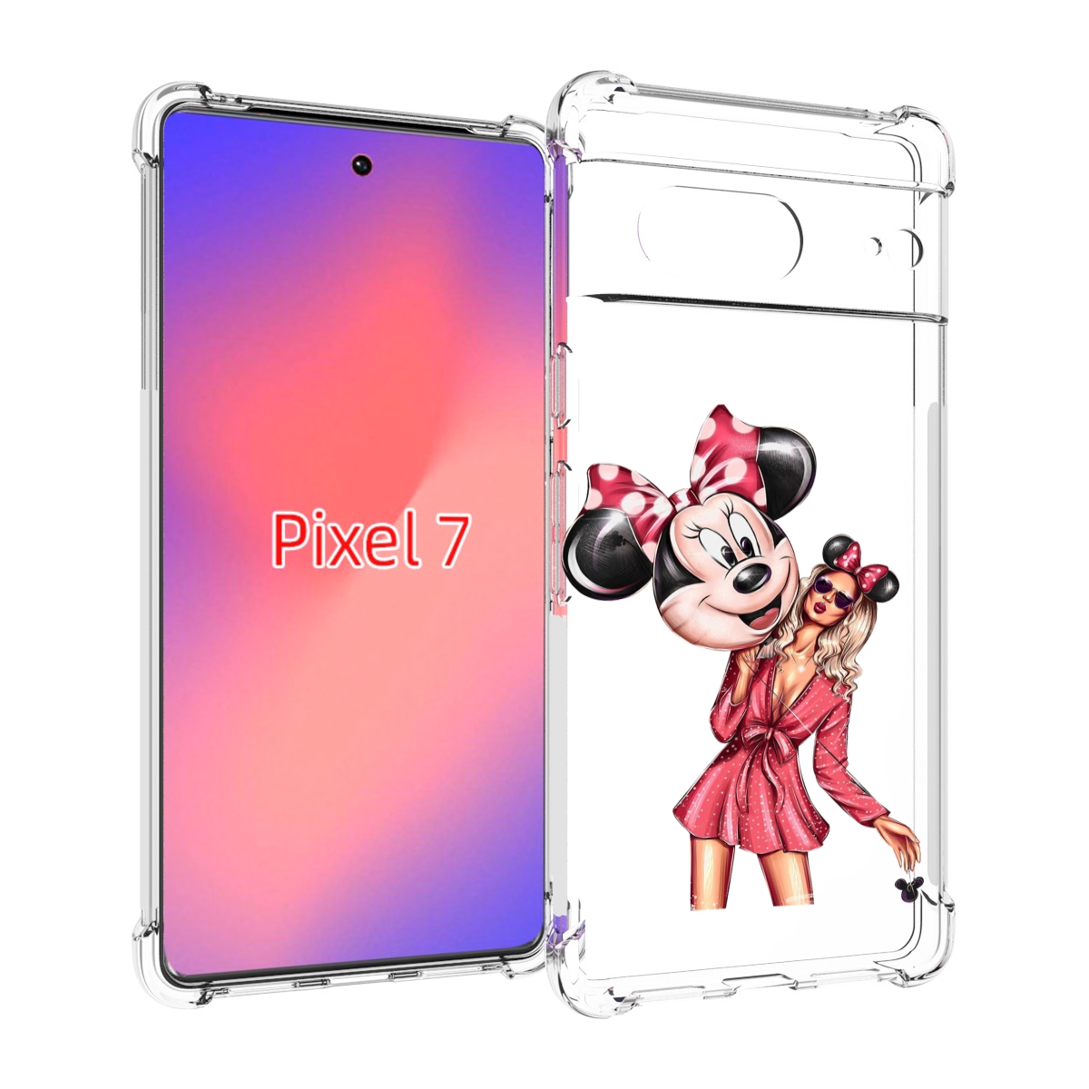 

Чехол Mypads Девушка-С-Шариком Женский Для Google Pixel 7, Прозрачный, Tocco