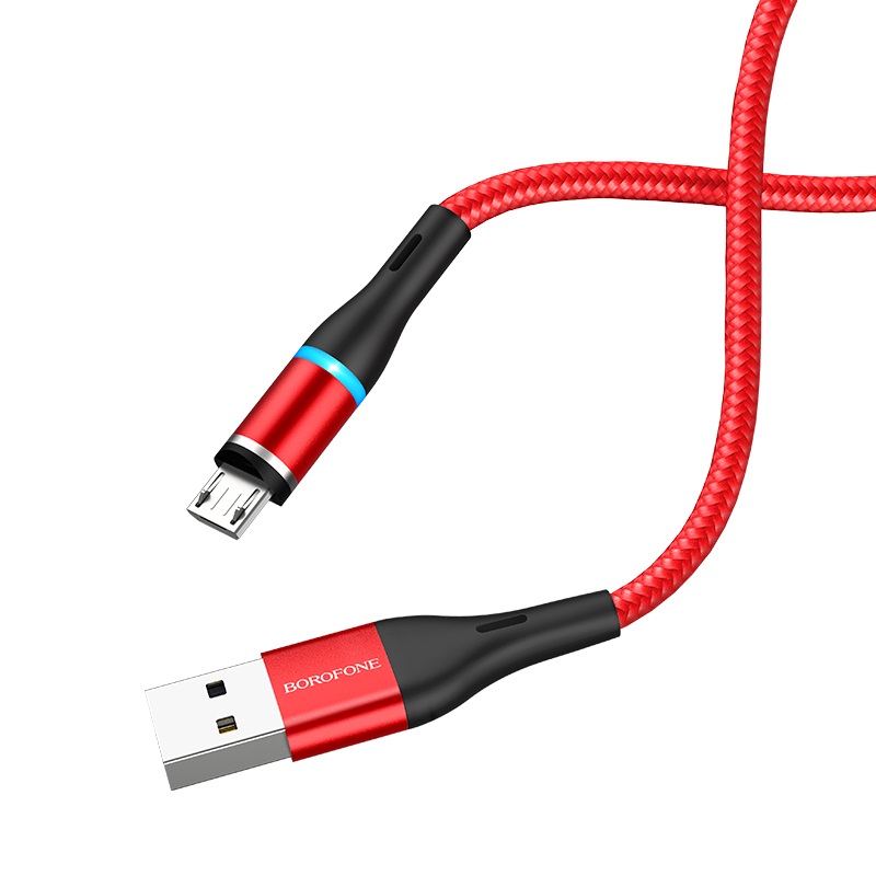 фото Магнитный кабель usb type-c для телефона 2.4a 1.2 метра borofone