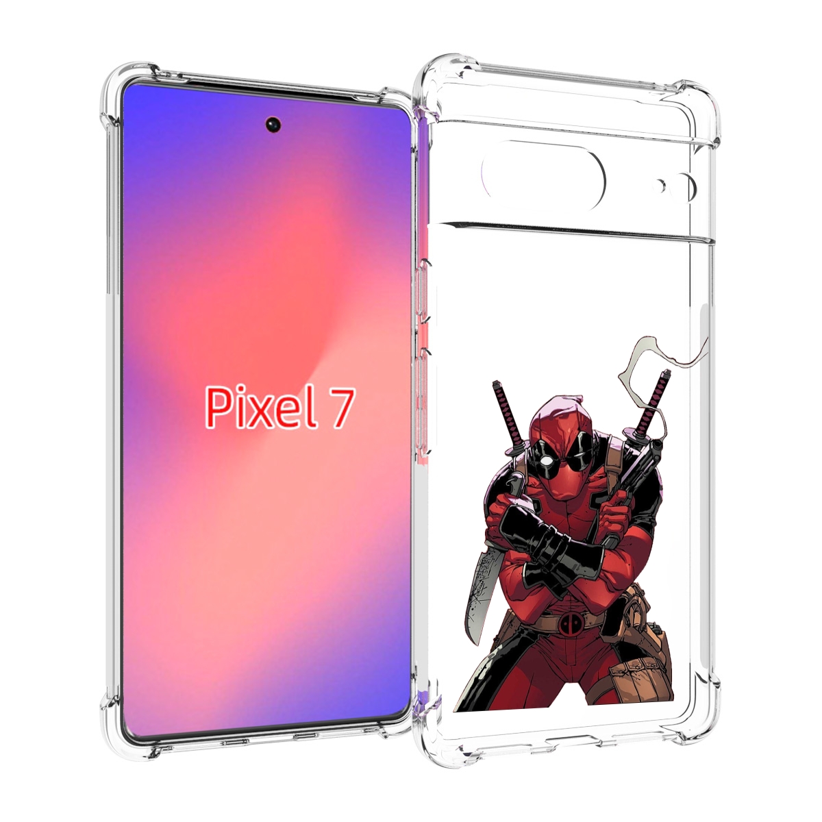 

Чехол Mypads Дедпул-Подмигивает Для Google Pixel 7, Прозрачный, Tocco